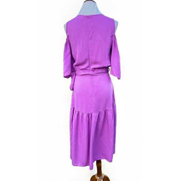Closet london Womens Cold Shoulder Waist Tie Dress Size 4 US $130 - Picture 3 of 11